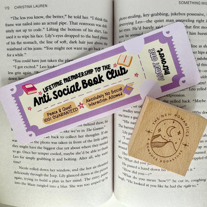 Anti-Social Book Club Bookmark