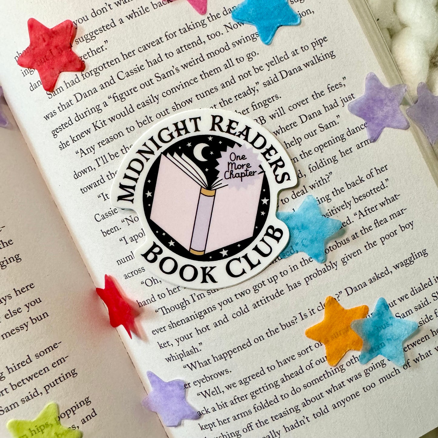 Midnight Readers Book Club Sticker