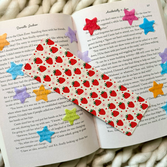 Strawberry Pattern Bookmark