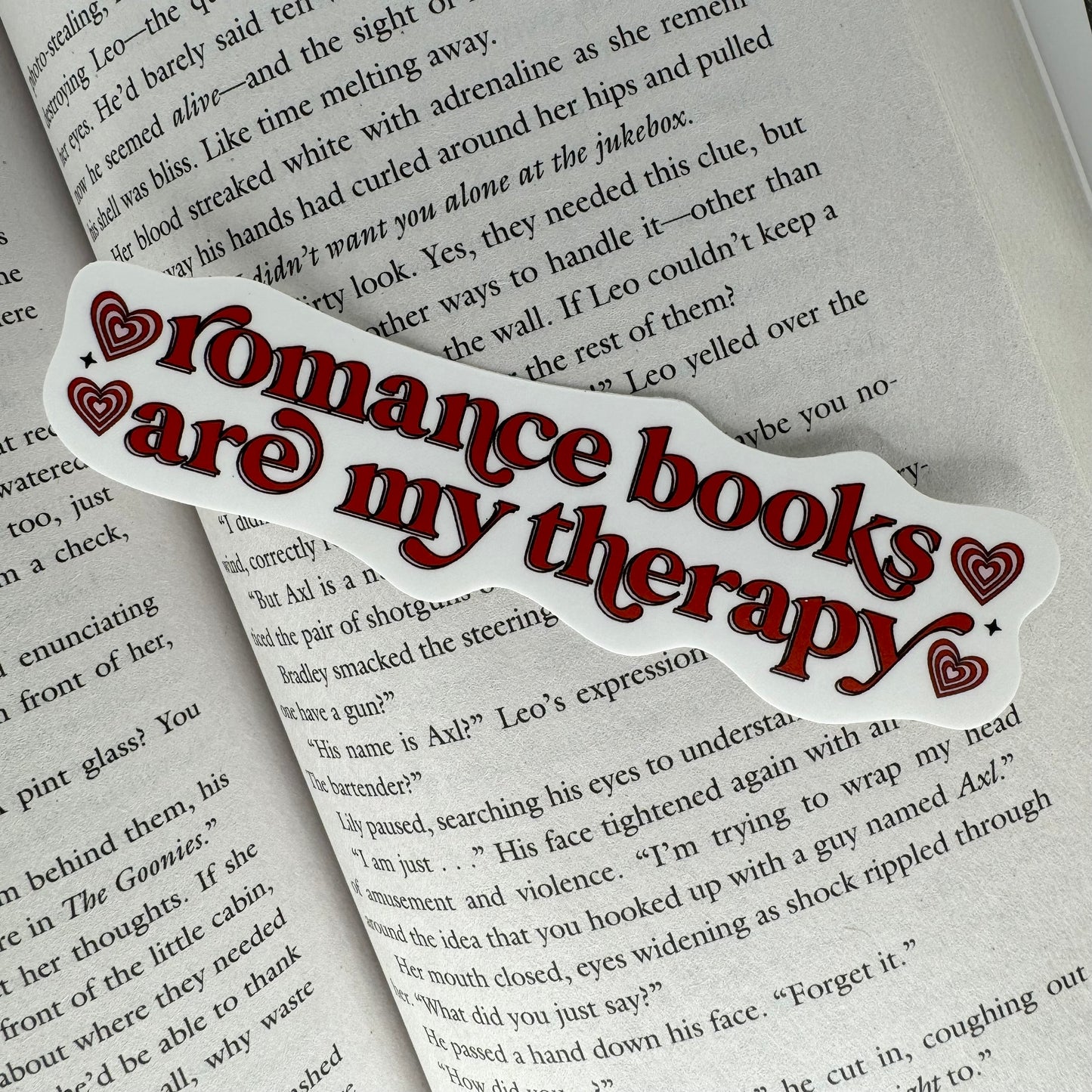 Romance Books Are My Therapy Sticker